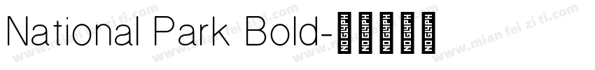 National Park Bold字体转换